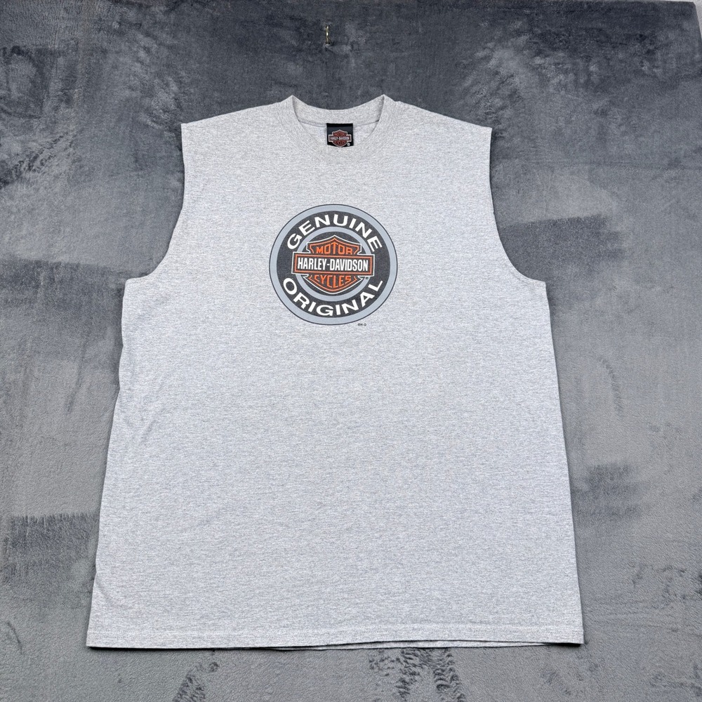 Harley-Davidson Sleeveless Tee Mens XL Playa Del Carmen Mexico Vintage Excellent